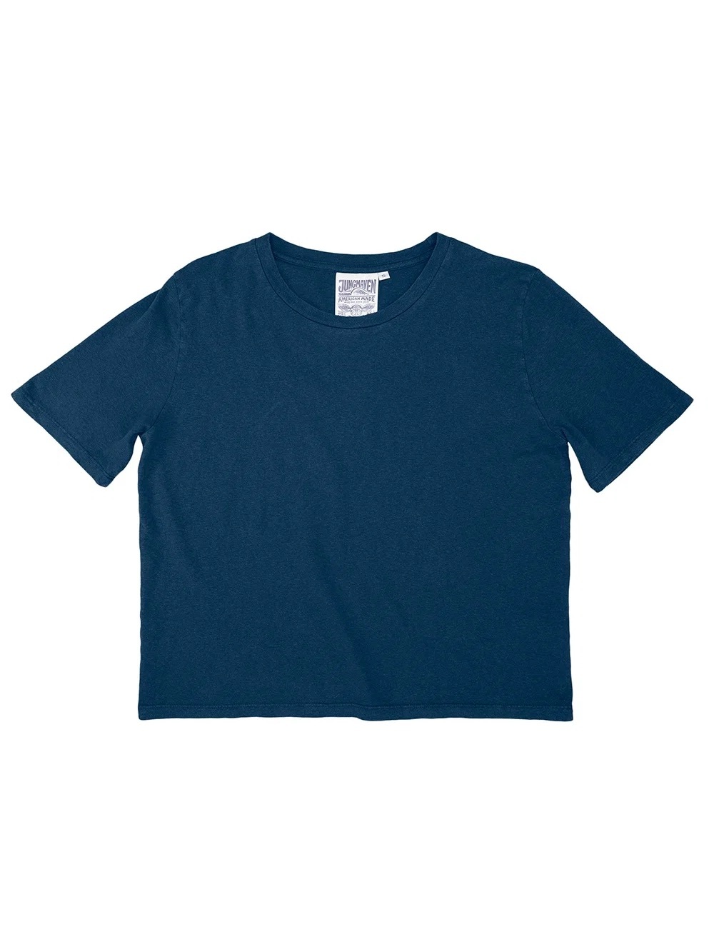 Jungmaven women’s Navy Silverlake Cropped Tee